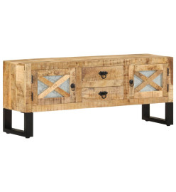 Meuble TV 110x30x45 cm Bois de manguier brut