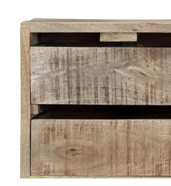 Buffet 140 x 30 x 60 cm Bois de manguier massif