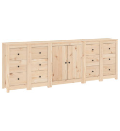 Buffet 230x35x80 cm Bois massif de pin