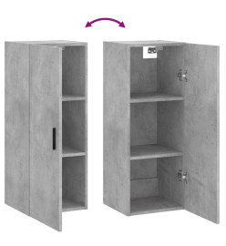 Armoire murale gris béton 34,5x34x90 cm