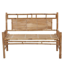 Banc de jardin avec coussin 120 cm Bambou