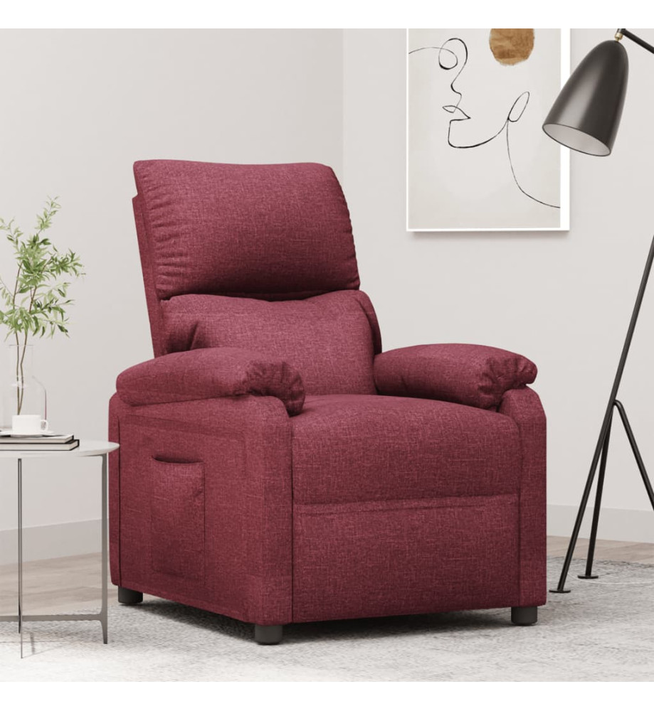 Fauteuil inclinable Rouge bordeaux Tissu