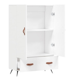 Buffet haut blanc 69,5x31x115 cm bois d'ingénierie