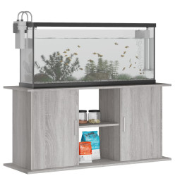 Support pour aquarium sonoma gris 121x41x58cm bois d'ingénierie