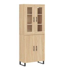 Buffet haut Chêne sonoma 69,5x34x180 cm Bois d'ingénierie