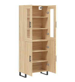 Buffet haut Chêne sonoma 69,5x34x180 cm Bois d'ingénierie