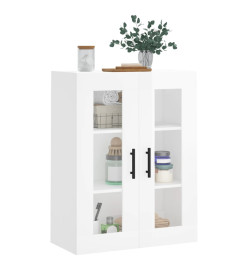 Armoire murale blanc brillant 69,5x34x90 cm