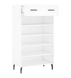 Armoire à chaussures blanc 60x35x105 cm bois d'ingénierie