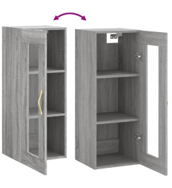 Armoire murale sonoma gris 34,5x34x90 cm