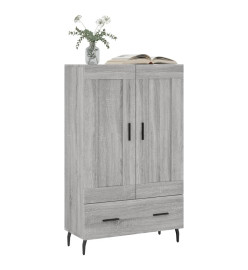 Buffet haut sonoma gris 69,5x31x115 cm bois d'ingénierie