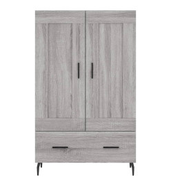 Buffet haut sonoma gris 69,5x31x115 cm bois d'ingénierie