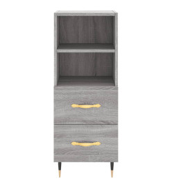 Buffet haut Sonoma gris 34,5x34x180 cm Bois d'ingénierie