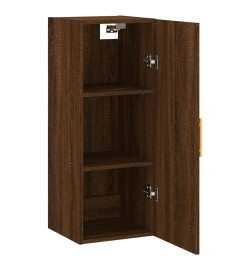 Armoire murale chêne marron 34,5x34x90 cm