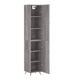 Buffet haut Sonoma gris 34,5x34x180 cm Bois d'ingénierie