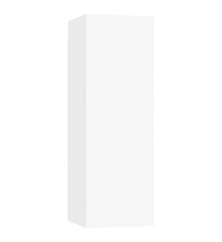 Ensemble de meuble TV 9 pcs Blanc Aggloméré