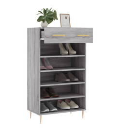 Armoire à chaussures sonoma gris 60x35x105 cm bois d'ingénierie