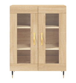 Buffet haut Chêne sonoma 69,5x34x180 cm Bois d'ingénierie