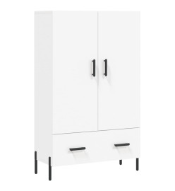 Buffet haut blanc 69,5x31x115 cm bois d'ingénierie