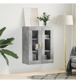 Armoire murale gris béton 69,5x34x90 cm