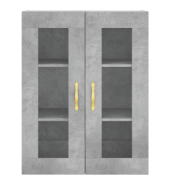 Armoire murale gris béton 69,5x34x90 cm