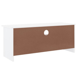 Meuble TV et tiroirs ALTA blanc 100x35x41 cm bois massif de pin