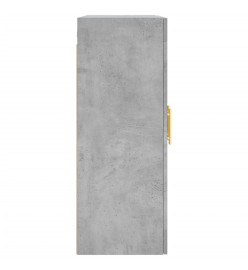 Armoires murales 2 pcs gris béton bois d'ingénierie