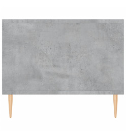 Table basse gris béton 90x50x40 cm bois d'ingénierie