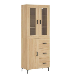 Buffet haut Chêne sonoma 69,5x34x180 cm Bois d'ingénierie