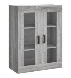 Buffet haut Sonoma gris 69,5x34x180 cm Bois d'ingénierie