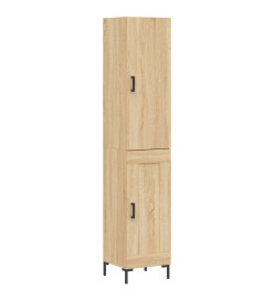 Buffet haut Chêne sonoma 34,5x34x180 cm Bois d'ingénierie