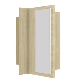 Armoire à miroir à LED de bain Chêne sonoma 40x12x45 Acrylique