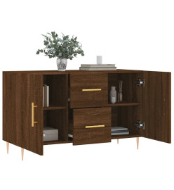 Buffet chêne marron 100x36x60 cm bois d'ingénierie