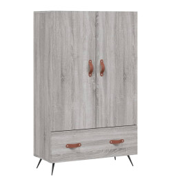 Buffet haut sonoma gris 69,5x31x115 cm bois d'ingénierie