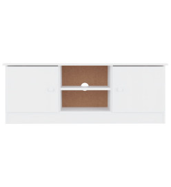 Meuble TV ALTA blanc 112x35x41 cm bois massif de pin