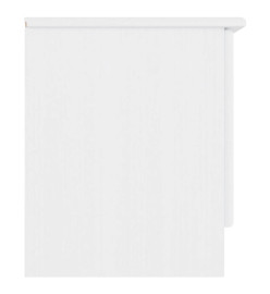 Meuble TV ALTA blanc 112x35x41 cm bois massif de pin