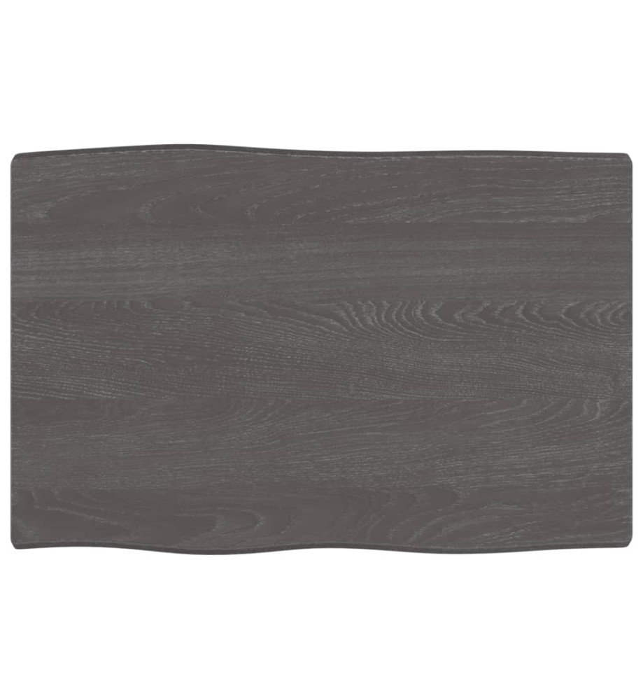 Dessus de table bois chêne massif traité bordure assortie