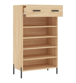 Armoire à chaussures chêne sonoma 60x35x105cm bois d'ingénierie