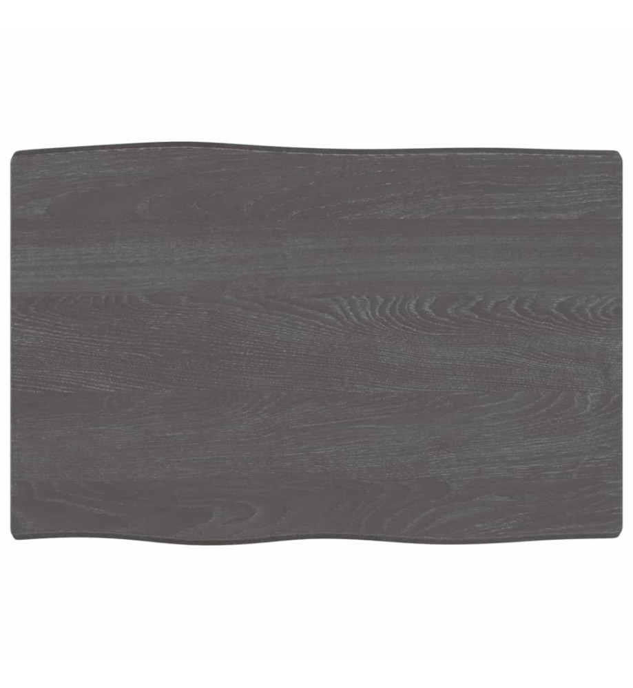 Dessus de table bois chêne massif traité bordure assortie