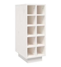 Armoire à vin Blanc 23x34x61 cm Bois de pin massif