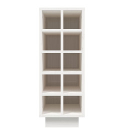 Armoire à vin Blanc 23x34x61 cm Bois de pin massif