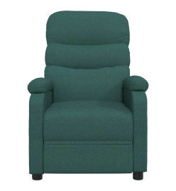 Fauteuil électrique de massage Vert foncé Tissu