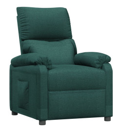 Fauteuil inclinable Vert foncé Tissu