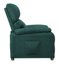 Fauteuil inclinable Vert foncé Tissu