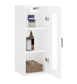 Armoire murale blanc 34,5x34x90 cm