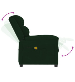 Fauteuil de massage Vert foncé velours