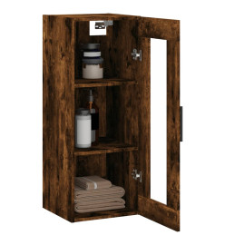 Armoire murale chêne fumé 34,5x34x90 cm