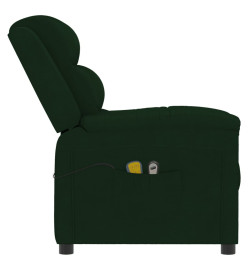 Fauteuil électrique de massage Vert foncé velours