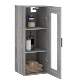 Armoire murale sonoma gris 34,5x34x90 cm