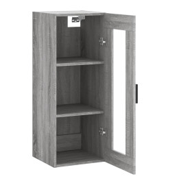 Armoire murale sonoma gris 34,5x34x90 cm