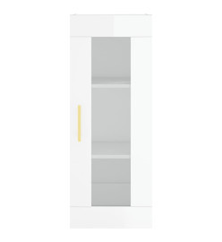 Armoire murale blanc brillant 34,5x34x90 cm